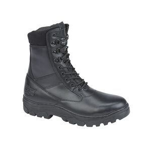 Grafters Mens Maverick Leather Combat Boots / Black